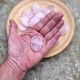 Quartz rose - galet plat