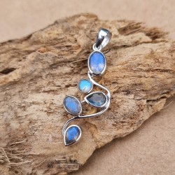 Labradorite - Pendentif Argent 925 rhodié