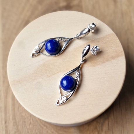 Lapis lazuli - boucles d'oreilles