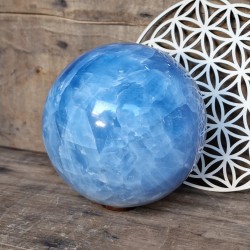 Calcite bleue - sphère