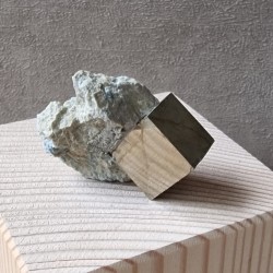 Pyrite sur matrice