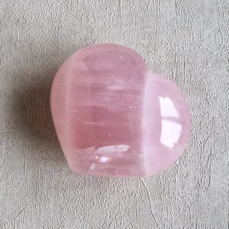 Quartz rose étoilé - coeur