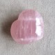 Quartz rose étoilé - coeur