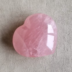 Quartz rose étoilé - coeur