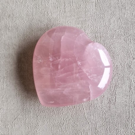 Quartz rose étoilé - coeur