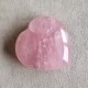 Quartz rose étoilé - coeur