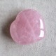 Quartz rose étoilé - coeur