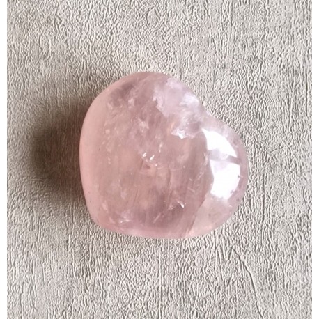 Quartz rose étoilé - coeur