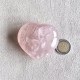 Quartz rose étoilé - coeur