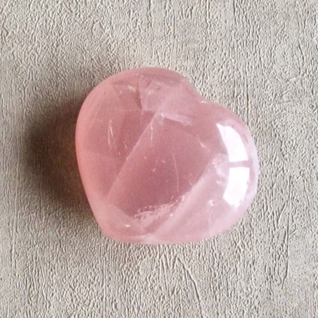 Quartz rose étoilé - coeur