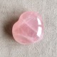 Quartz rose étoilé - coeur