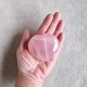Quartz rose étoilé - coeur