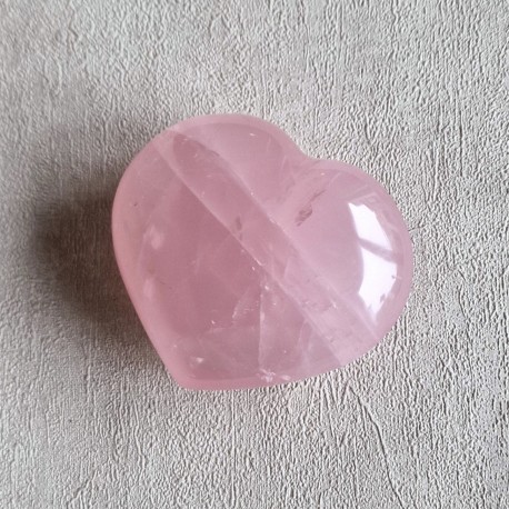 Quartz rose étoilé - coeur