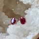 rubis - boucles d'oreilles