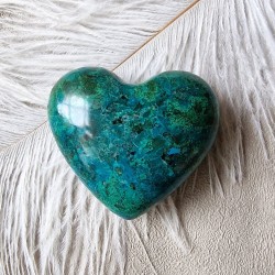 chrysocolle - malachite - coeur