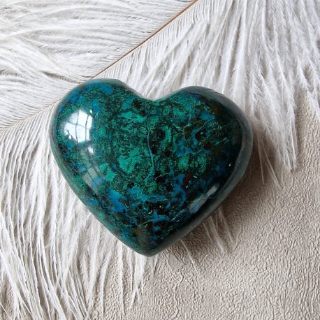 chrysocolle - malachite - coeur