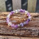 Améthyste, cristal de roche et charoïte - bracelet small