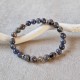 Iolite et Yooperlite - bracelet XL