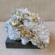 Cristal de roche et pyrite