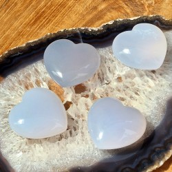 calcédoine bleue - coeur