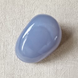 calcédoine bleue - galet