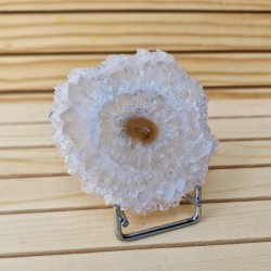 Cristal de roche - tranche de stalactite