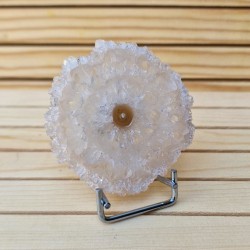Cristal de roche - tranche de stalactite