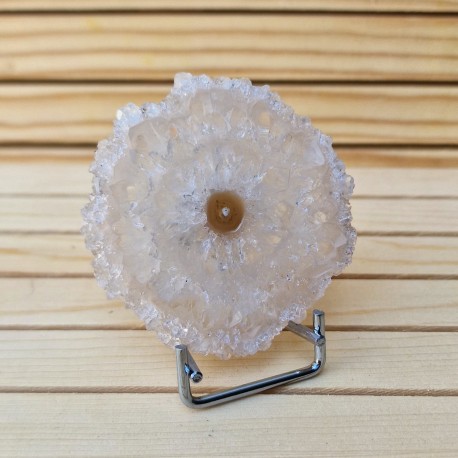 Cristal de roche - tranche de stalactite