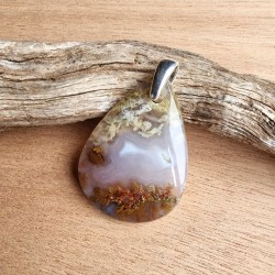 Quartz scénique - lodolite - pendentif