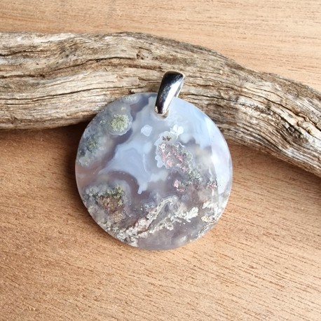 Quartz scénique - lodolite - pendentif