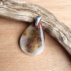Quartz scénique - lodolite - pendentif