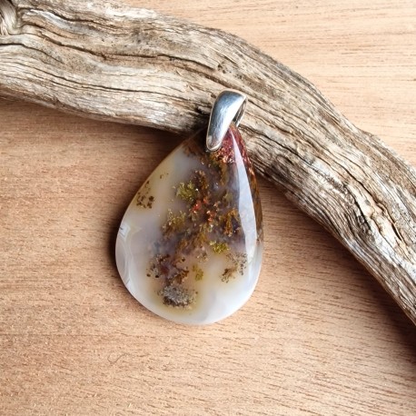 Quartz scénique - lodolite - pendentif