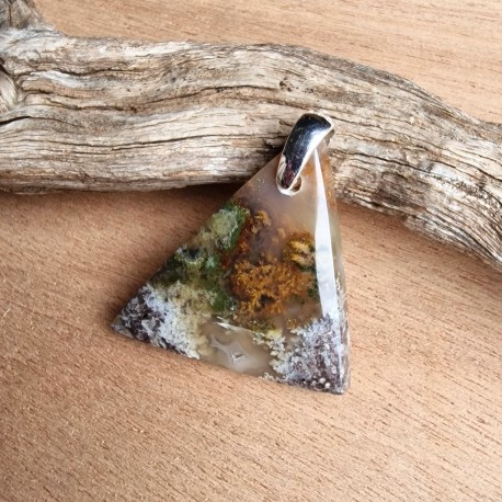 Quartz scénique - lodolite - pendentif