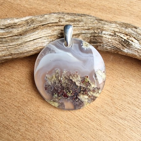 Quartz scénique - lodolite - pendentif