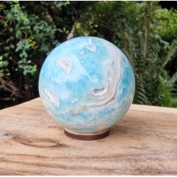 Aragonite bleue - sphère