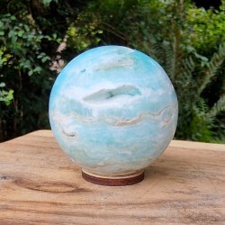 Aragonite bleue - sphère