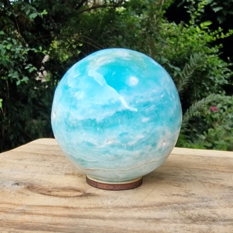 Aragonite bleue - sphère