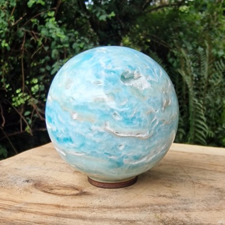 Aragonite bleue - sphère