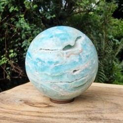 Aragonite bleue - sphère