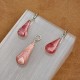 Rhodochrosite - pendentif et boucles d'oreilles