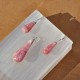 Rhodochrosite - pendentif et boucles d'oreilles