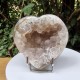 Cristal de roche et agate - coeur
