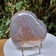 Cristal de roche et agate - coeur