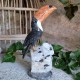 Onyx et quartz tourmaline - toucan