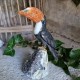Onyx, calcite orange et quartz gris - toucan