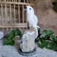 Onyx, calcite orange et quartz gris - oiseau
