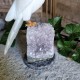 Onyx, calcite orange et quartz gris - oiseau