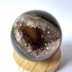 Cristal de roche et agate - sphère
