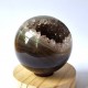 Cristal de roche et agate - sphère