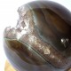 Cristal de roche et agate - sphère
